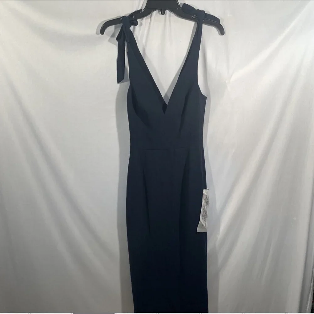 strapless fringe cocktail dress Beaded Sheath Mini with Vertical Beading Jovani 52609 Color:Twilight Navy mother-of-the-groom Dinner this close to Military/Marine Ball